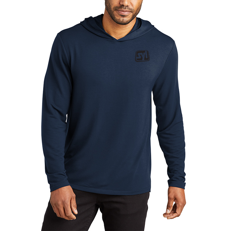 Port Authority® Microterry Pullover Hoodie - K826_riverbluenavy_model_front
