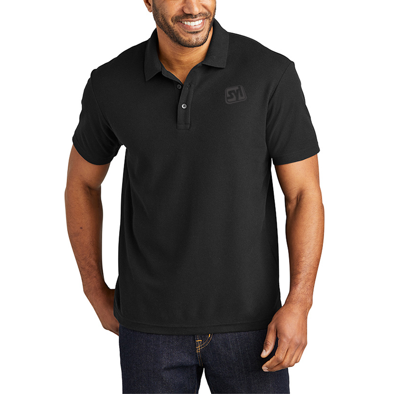 Port Authority® C-FREE ™ Cotton Blend Pique Polo - K867_black_model_front