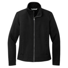 Port Authority® Ladies Network Fleece Jacket - L422_deepblack_flat_front