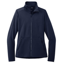 Port Authority® Ladies Accord Stretch Fleece Full-Zip - LK595_navy_flat_front