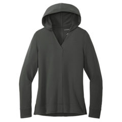Port Authority® Ladies Microterry Pullover Hoodie - LK826_charcoal_flat_front