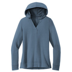 Port Authority® Ladies Microterry Pullover Hoodie - LK826_duskblue_flat_front