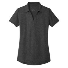 Port Authority® Ladies C-FREE ™ Cotton Blend Pique Polo - LK867_charcoalheather_flat_front