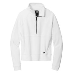 New Era® Ladies STS 1/2-Zip - LNEA541_fanwhite_flat_front