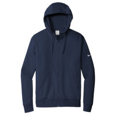 Nike Club Fleece Sleeve Swoosh Full-Zip Hoodie - NKDR1513_midnightnavy_flat_front