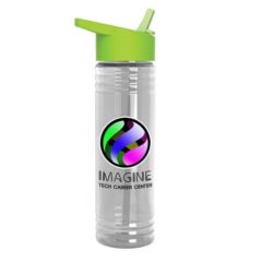 Slim Fit Bottle with Flip Straw – 24 oz - DPTB24H_clear-lime_1124181