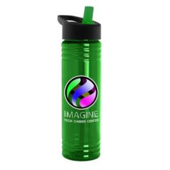 Slim Fit Bottle with Flip Straw – 24 oz - DPTB24H_green-black-green_1124166