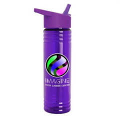 Slim Fit Bottle with Flip Straw – 24 oz - slimviolet