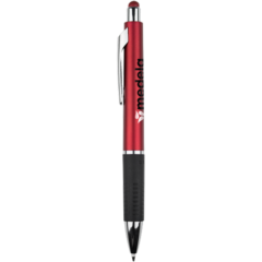 Bounty Metallic Stylus Gripper Pen - BOUNTY_RED