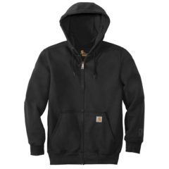 Carhartt ® Rain Defender ® Paxton Heavyweight Hooded Zip-Front Sweatshirt - CT100614_black_flat_front