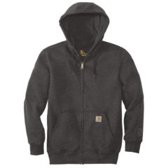 Carhartt ® Rain Defender ® Paxton Heavyweight Hooded Zip-Front Sweatshirt - CT100614_carbonheather_flat_front