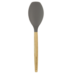 Scoop Silicone Spoon with Wooden Handle - SCOOP_COOLGREY