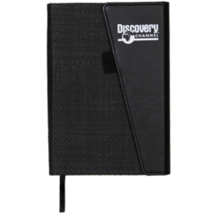 Leather Foldover Notebook - SCRIBBLENB_BLACK
