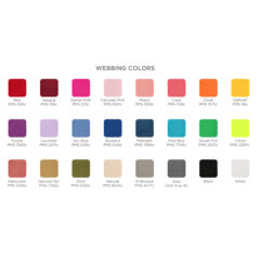 Glam Clam – Puff Puff - webbing-colorchart