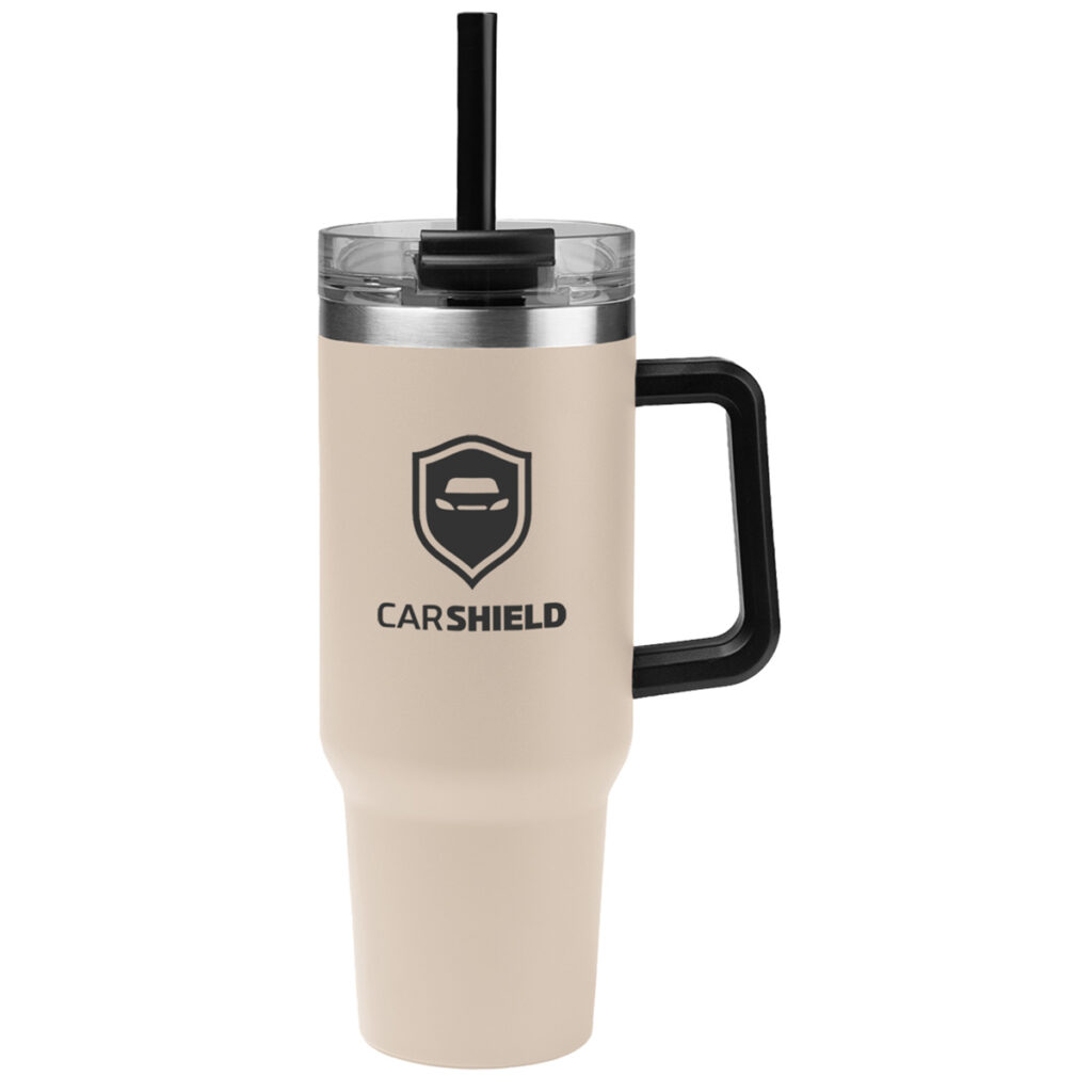 Intrepid Stainless Steel Tumbler – 40 oz - 50035_BEG_Silkscreen