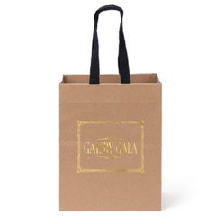 Eco Ash Paper Bag with Cotton-Twill Handle - ecoashfoilimprint