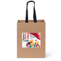 Eco Ash Paper Bag with Cotton-Twill Handle - ecoashfullcolorimprint