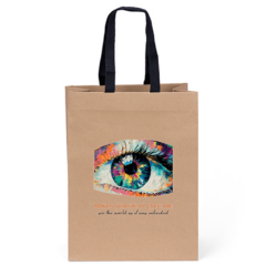 Eco Cedar Paper Bag with Cotton-Twill Handle - ecocedarfullcolorimprint