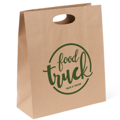 Karen Kraft Paper Bag with Die Cut Handles
