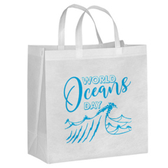 Ocean Non-Woven Tote Bag - oceanbagwhite