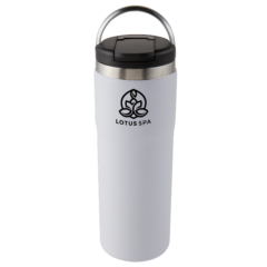 Himalaya Stainless Steel Bottle with Carrying Handle – 20 oz - 1657643094_4747_matte_white_Angle_Up
