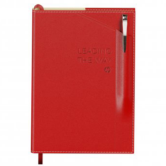 Bradford A5 Refillable Journal with Pen – 5.875″ x 8.063″ - bradfordA5red