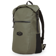 Call of the Wild Roll-Top Water Resistant Backpack – 22L - cotwrolltopgreen