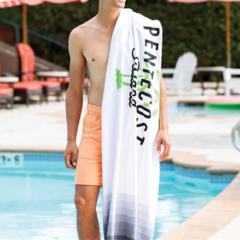 Designer Edge Velour Beach Towel - designeredgetowel