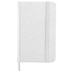 Lined Page Jotter with Cardboard Finish - lined page jotter with cardboard finishWhiteWhite
