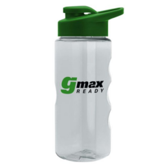 Mini Mountain Tritan™ Sports Bottle with Drink Thru Lid – 22 oz - minicleargreen
