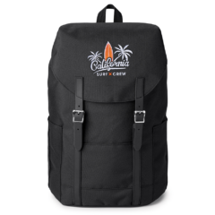 Nomad Must Haves Renew Flip-Top Backpack - nomadrenewblackembroidered