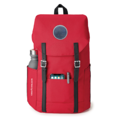 Nomad Must Haves Renew Flip-Top Backpack - nomadrenewreddebossedbrandpatch