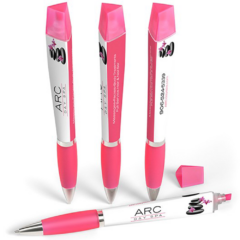 Performance Pen™ With Highlighter - performancepenwithhighlighterPink