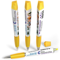 Performance Pen™ With Highlighter - performancepenwithhighlighterYellow