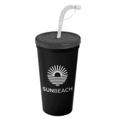 Sports Sipper Cup with Flex Straw – 24 oz - sipperblack