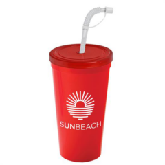 Sports Sipper Cup with Flex Straw – 24 oz - sipperred