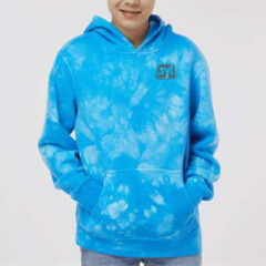 Independent Trading Co. Youth Midweight Tie-Dye Hooded Pullover - 103425_omf_fm