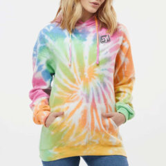 Colortone Tie-Dyed Cloud Fleece Hooded Sweatshirt - 106411_omf_fl