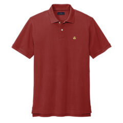 Brooks Brothers® Pima Cotton Pique Polo - 27896-RichRed-5-BB18200RichRedFlatFront-337W