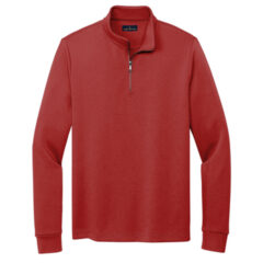 Brooks Brothers® Double-Knit 1/4-Zip - 27900-RichRed-5-BB18206RichRedFlatFront-337W