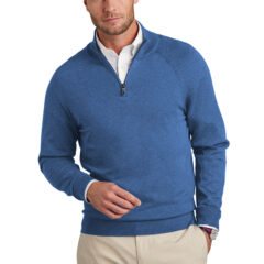 Brooks Brothers® Cotton Stretch 1/4-Zip Sweater - 27908-CharterBHt-0-BB18402CharterBHtModelFront-1200W