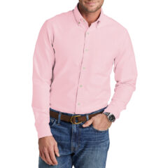 Brooks Brothers® Casual Oxford Cloth Shirt - 29477-SoftPink-0-BB18004SoftPinkModelFront-1200W