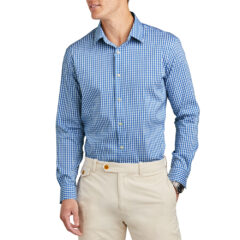 Brooks Brothers® Tech Stretch Patterned Shirt - 29479-ChrtrBChck-0-BB18006ChrtrBChckModelFront2-1200W