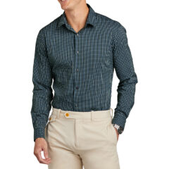 Brooks Brothers® Tech Stretch Patterned Shirt - 29479-DkPnMuChck-0-BB18006DkPnMuChckModelFront-1200W