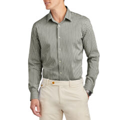 Brooks Brothers® Tech Stretch Patterned Shirt - 29479-DpBlkCheck-0-BB18006DpBlkCheckModelFront-1200W