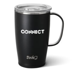 Swig Life™ Stainless Steel Travel Mug – 18 oz - 55416_BLK_Back_Silkscreen