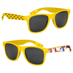 Full Color Malibu Sunglasses - 56223_BRTYEL_Printed