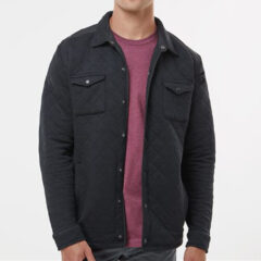 J. America Quilted Jersey Shirt Jacket - 9129_fm