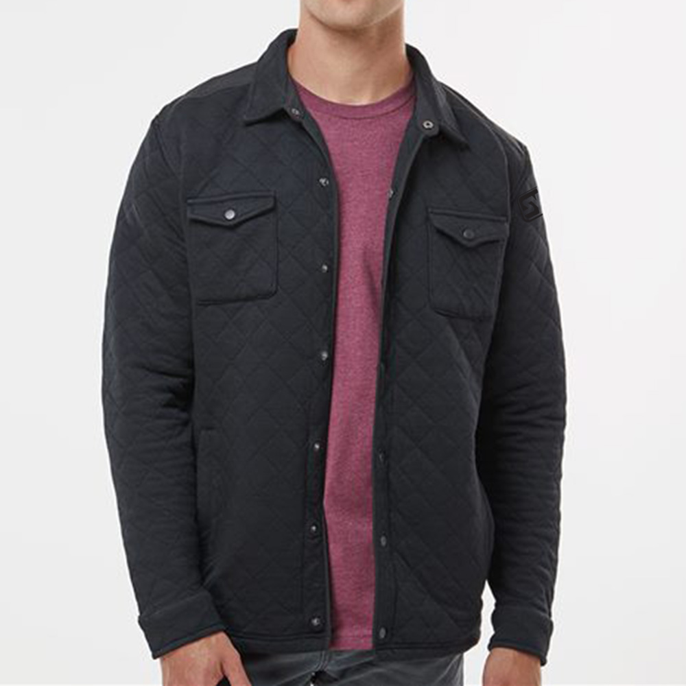 J. America Quilted Jersey Shirt Jacket - 9129_fm
