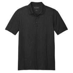 Port Authority® Fine Pique Blend Polo - K830_blackheather_flat_front
